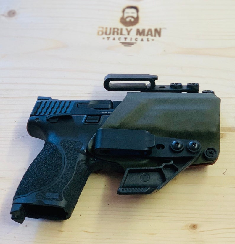 M&P 2.0 Compact 4.0 OD Green amd Blood Red Kydex IWB Appendix Raven