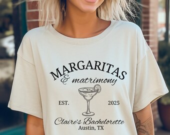 Margaritas and Matrimony Bachelorette Party Shirts - Margs and Matrimony - Margs and Matrimony Theme