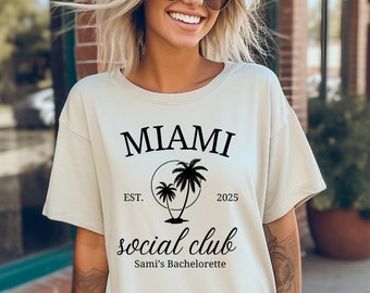 Miami Bachelorette Party Shirts - Miami Social Club - Miami Bachelorette Trip