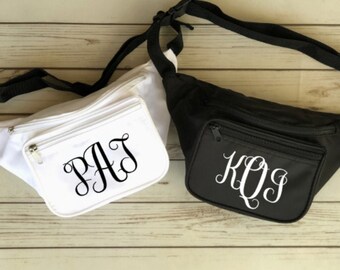 Monogram Fanny Pack - Bachelorette Party Favor, Brides Babes