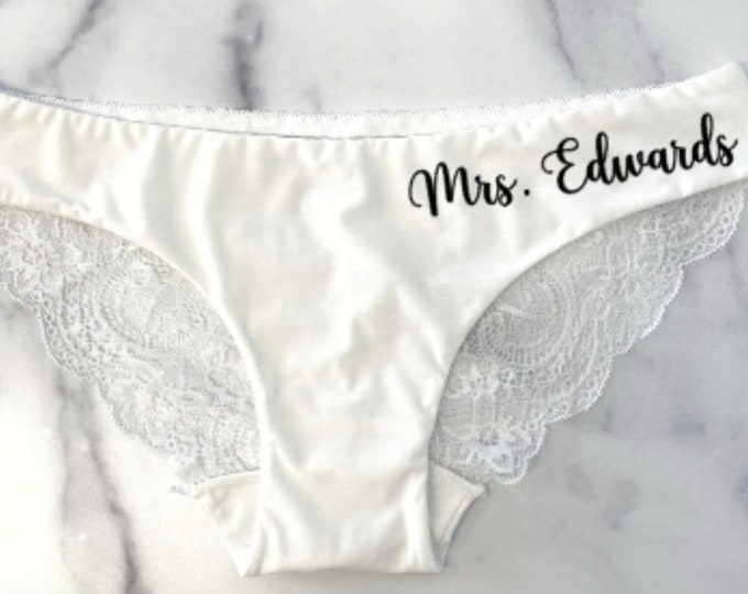 Personalized Bride Panties Custom Bride Panties Bride Gift - Etsy