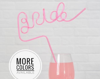 Bride Straw - Bachelorette Party - Bachelorette Party Favors - Bachelorette Party Supplies - Bride to Be