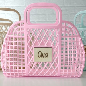 Blumenmädchen Vorschlag Jelly Tote - personalisierte Tasche - Geschenk für Mädchen - personalisierte Mädchentasche
