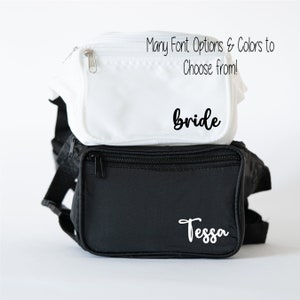 Personalisierte Junggesellinnenabschienen Party Fanny Packs - Gastgeschenke für Junggesellinnenabschienen