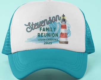 Custom Family Reunion Hat – Personalized Trucker Cap with Your Design or Logo – Reunion Gift, Matching Family Hats, Custom Group Hats