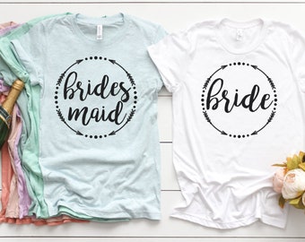 Bachelorette Party Shirts for Bridesmaids and Bride
