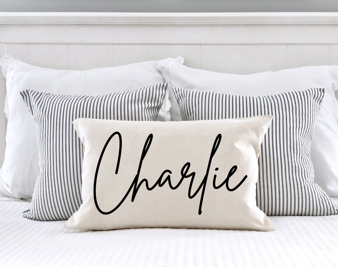 Personalized Name Pillow Nursery Decor Custom Name Pillow Etsy