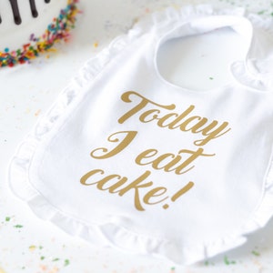 First Birthday Bib - Girls First Birthday Bib - First Birthday Outfit - First Birthday Cake Smash- Cake Smash Photo Prop