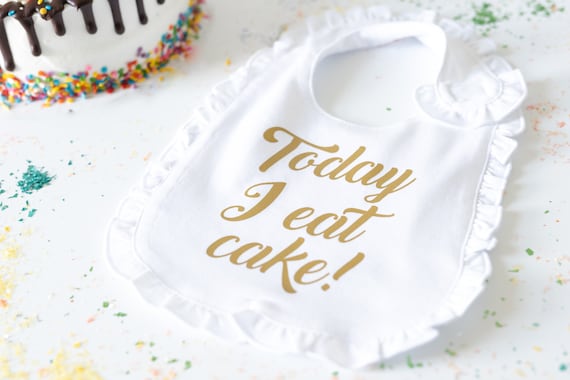 First Birthday Bib - Girls First Birthday Bib - First Birthday Outfit - First Birthday Cake Smash- Cake Smash Photo Prop