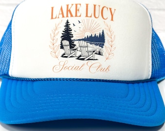 Aangepaste Lake Bachelorette Hat – Gepersonaliseerde Bride & Babes-hoeden voor Lake Trip – Nautische Bach-feestartikelen – Lake Weekend-hoeden