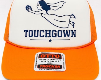 TouchGown Football Bachelorette Hat – Game Day Bride & Team Bride Party Trucker Cap