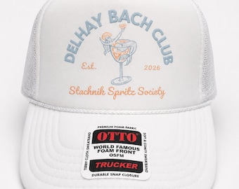 Mermaid Bach Club - Strand Bachelorette Hüte - Benutzerdefinierte Strandhüte