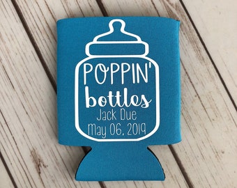 Personalized Baby Shower Can Coolers – Poppin' Bottles Favors