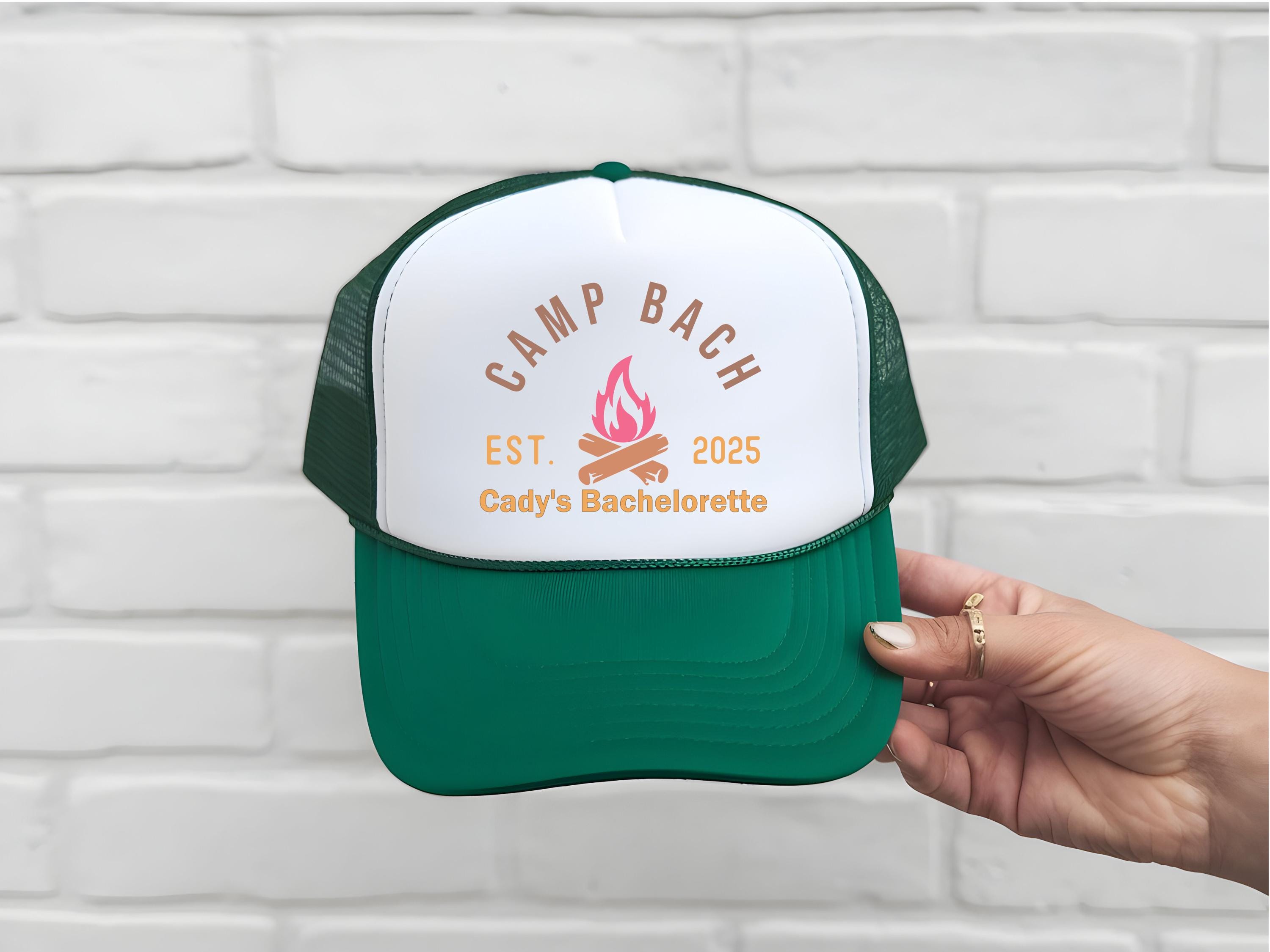 Custom Camp Bachelorette Trucker Hats – Personalized Bachelorette Party Hats