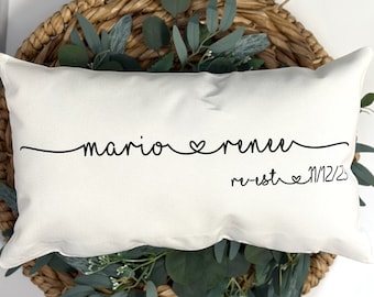 Mothers Day Gift - Personalized Name Pillow - Wedding Gift - Personalized Pillow - Last Name Pillow - Anniversary Gift