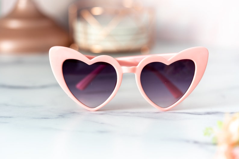 Cute Pink Heart Bachelorette Party Sunglasses