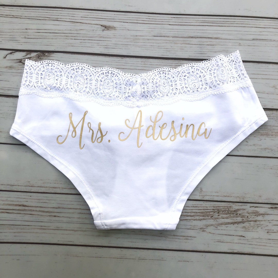 Personalized Bride Panties - Custom Bride Panties - Bridal Lingerie ...