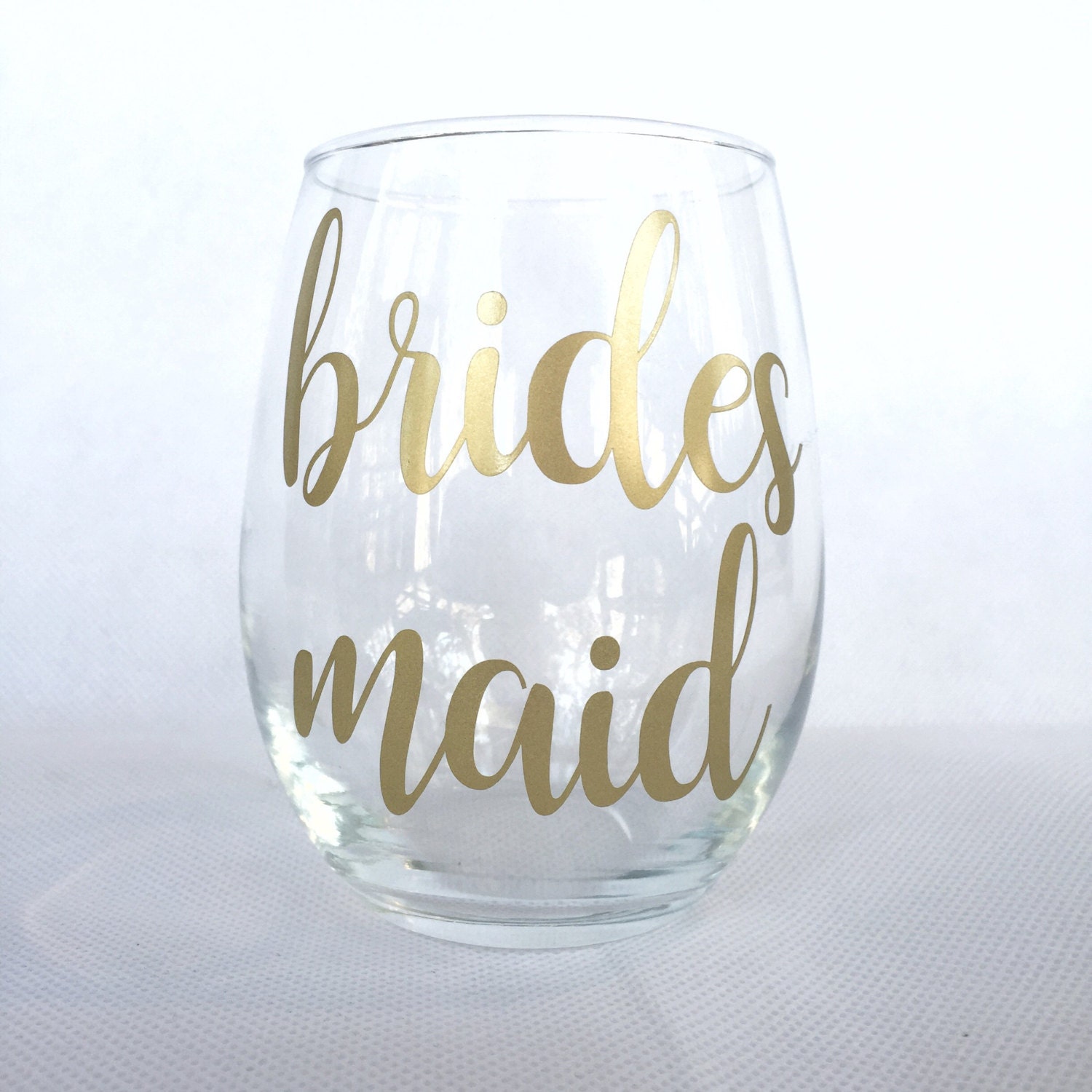 Bridesmaid Wine Glass Bridesmaid Gift Bridesmaid Proposal Etsy