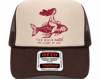 The Main Catch Bachelorette Trucker Hats - Vrijgezellenfeesthoeden op het strand - Strandhoeden op maat