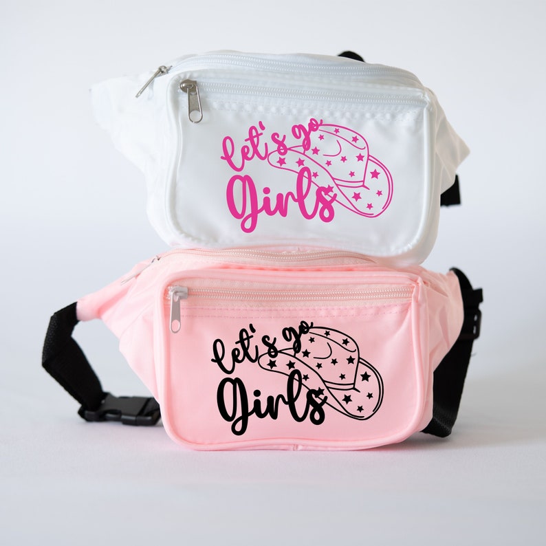 Lets Go Girls Nashville Bachelorette Fanny Packs Custom Wording Available image 1