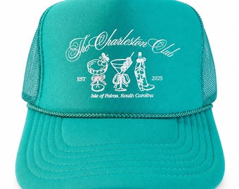 Charleston Bachelorette Club Trucker Hats - Bachelorette Trucker Hats - Benutzerdefinierte Bachelorette Trucker Hats