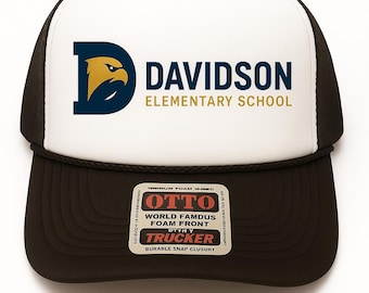 School Logo Trucker Hat - School Staff Gift - School Staff Custom Hats