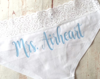 Personalized Bride Panties - Custom Bride Panties - Bride Gift - Bachelorette Party Gift - Bachelorette Party - Bridal Lingerie