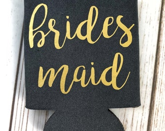 Bachelorette Party Favors - Bachelorette Can Coolers - Fun Wedding Favors - Personalized Bridesmaid Gift  - Bachelorette Party
