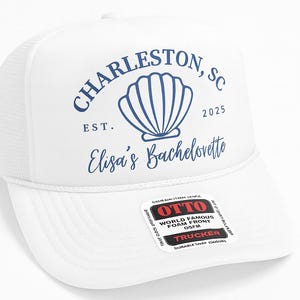 Beach Bachelorette Trip Hats - Beach Trip Trucker Hat – Personalized Bachelorette Beach Hat