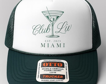 Club Bachelorette Trucker Hats - Bachelorette Trucker Hats - Bachelorette Gefälligkeiten - Club Bach - Benutzerdefinierte Bachelorette Trucker Hats