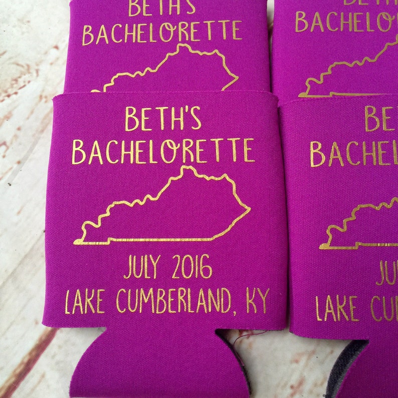 Bachelorette Party Favors Bachelorette Can Coolers Fun Etsy