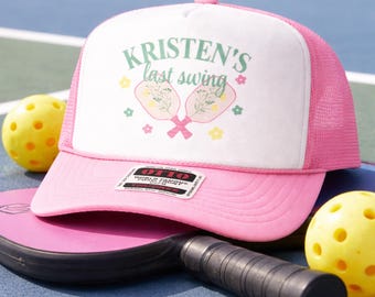 Tennis Bachelorette Trucker Hat: Last Swing Before the Ring