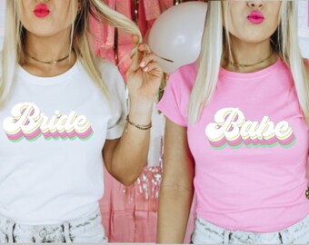 Brides Babe Bachelorette Party Shirts - Retro - Bridesmaid Shirts - Bride Shirt - Bachelorette Party - Bridal Party Shirts - Bride's Babes