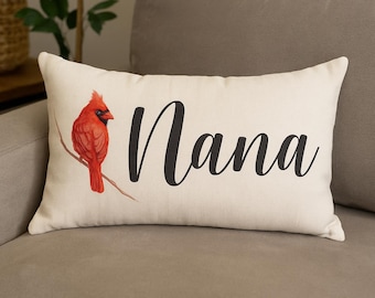 Personalized Cardinal Decorative Pillow