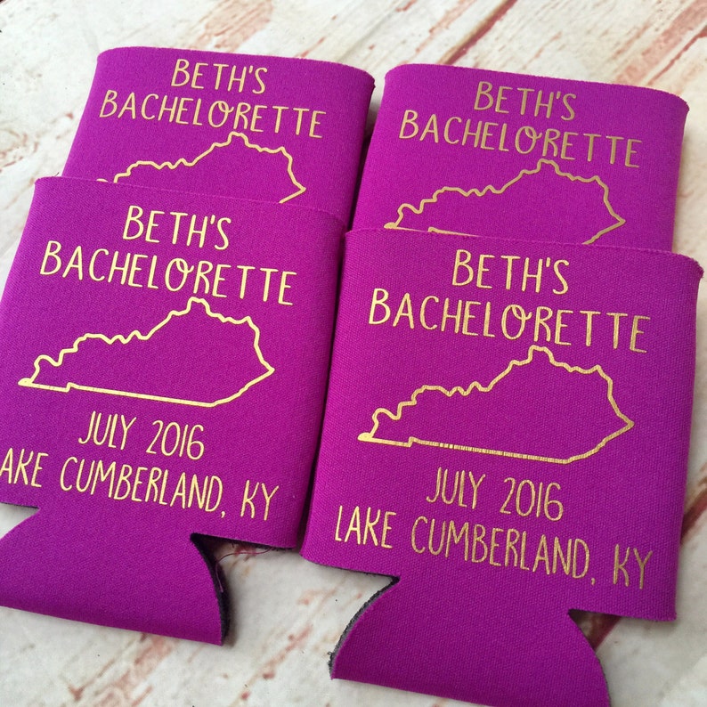 Bachelorette Party Favors Bachelorette Can Coolers Fun Etsy