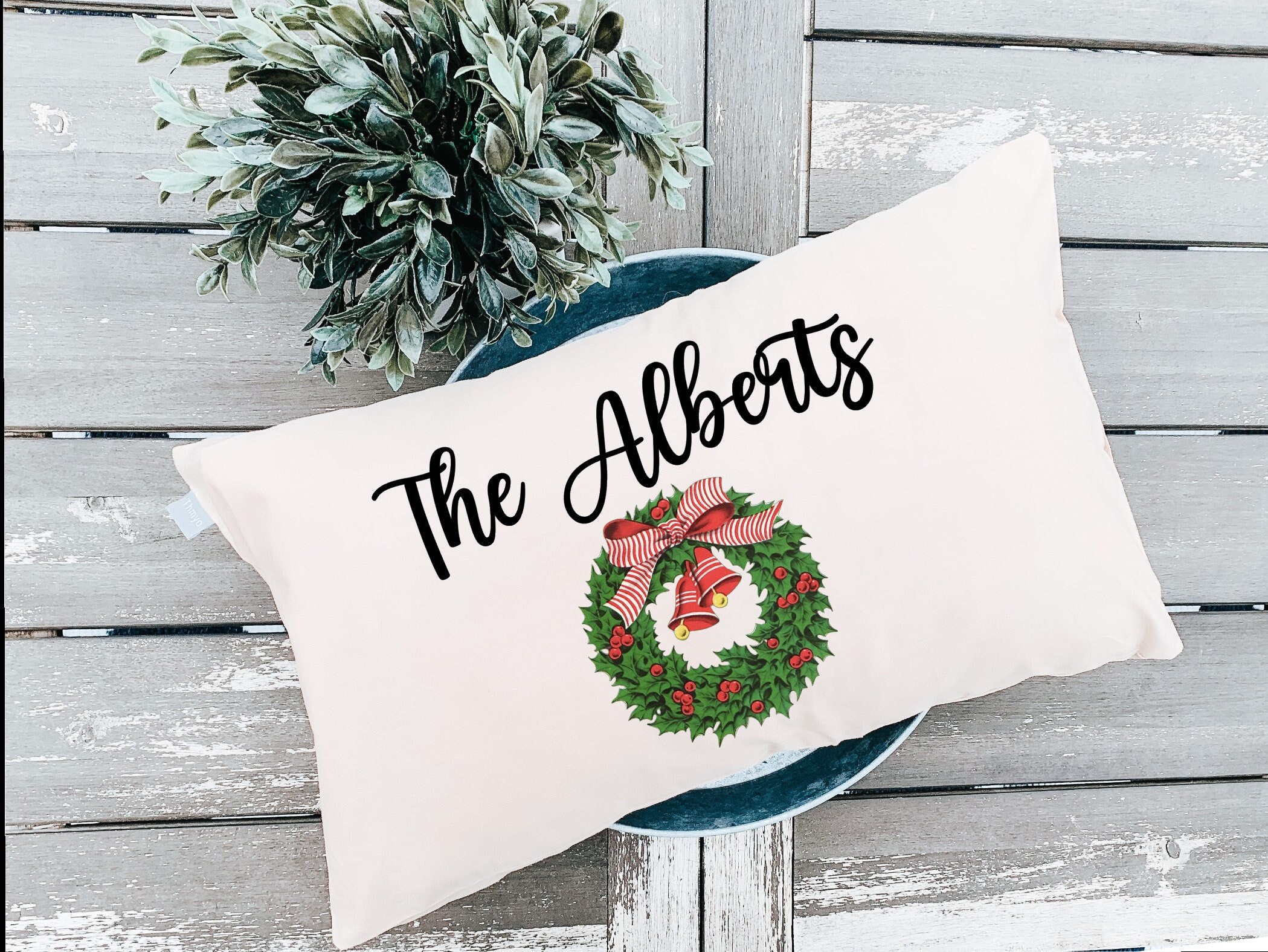 Personalized christmas pillows hotsell