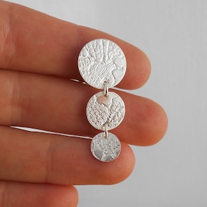 boucles d'oreilles clip ou pic argent, boucle d'oreille argent 925 image 4