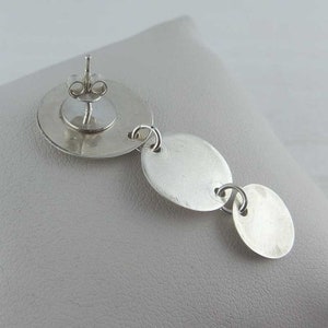 boucles d'oreilles clip ou pic argent, boucle d'oreille argent 925 Oreille percée