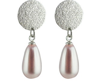 Pearly earrings, swarovski earrings