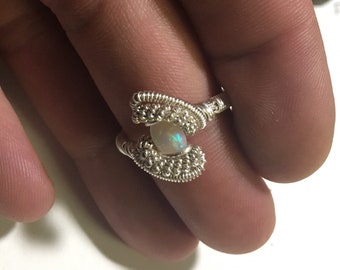 Opal ring with a twist!!