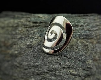 spiral ring greek, sterling silver spiral ring, ancient handmade greek jewelry, bijoux spirale grec, griechischen schmuck, greek ring