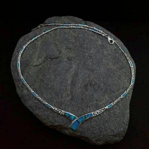 meander-Griekse sleutelketting, sterlingzilveren Griekse ketting, meander zilveren 925 sieraden, bijoux grec, griechischen schmuck, meander juweel cadeau