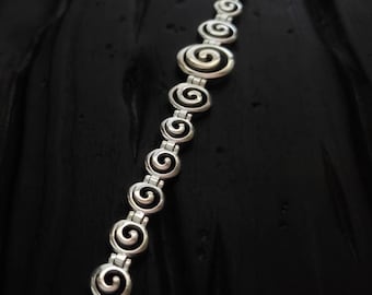 spiral bracelet, sterling silver spiral bracelet, greek spiral bracelet silver 925, ancient greek jewel, bijoux grec, spirale, griechische