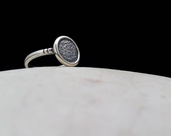 phaistos ring, phaistos disc sterling silver ring, minoan silver 925 jewelry collection, griechischen schmuck, greek ring