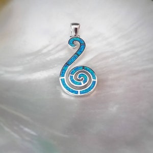 spiral charm, opal sterling silver spiral charm, greek opal spiral silver 925 pendant, silver 925 ancient greek spiral jewelry collection