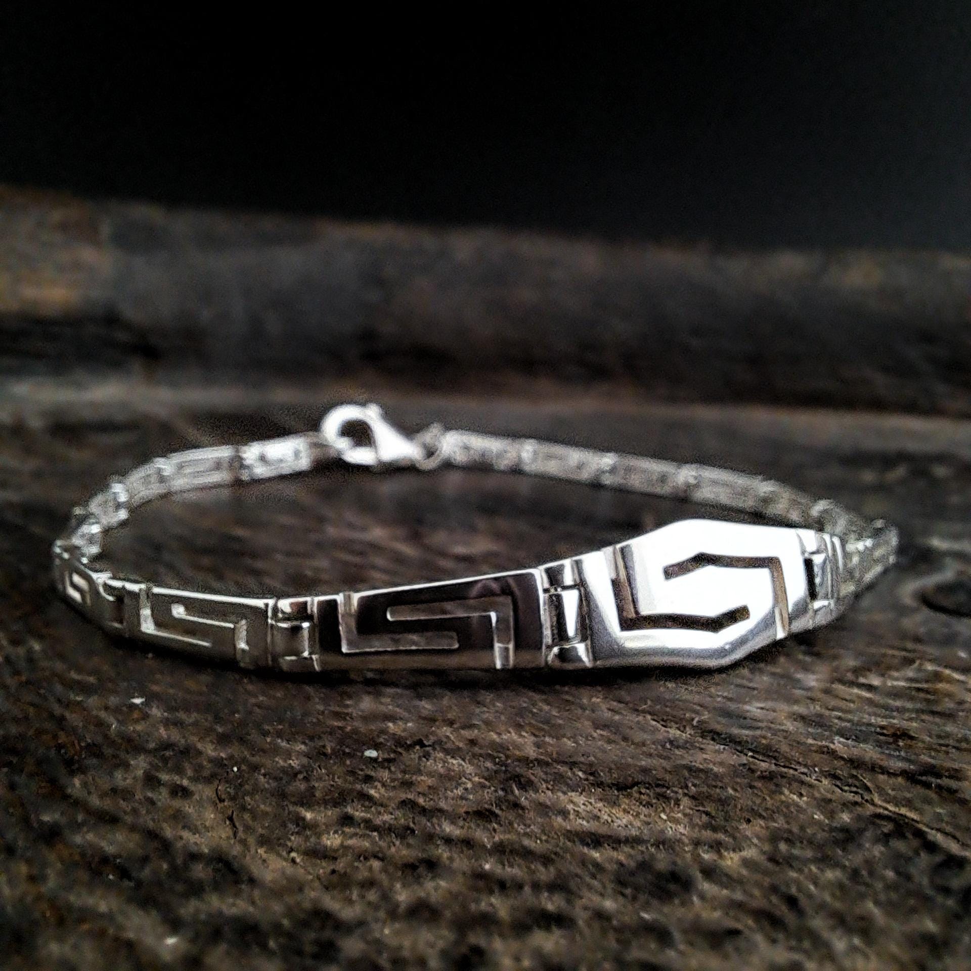 greek meander bracelet , greek jewellery, sterling silver 925 ancient greek jewelry, bijoux grec bracelet,made in greece, greek bracelet