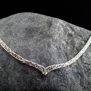 meander-griekse sleutelketting, sterlingzilver 925, handgemaakte Griekse sieradencollectie, grec colliers, griekse statementketting, collane grieks