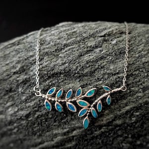 olive leaf opal necklace, sterling silver olive leaf collection, greek jewelry silver 925, bijoux grec, griechischen schmuck, opale greco