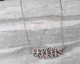 olive leaves opal necklace, sterling silver 925 necklace, ancient greek jewelry, bijoux grec, griechischen schmuck, opale greco antico