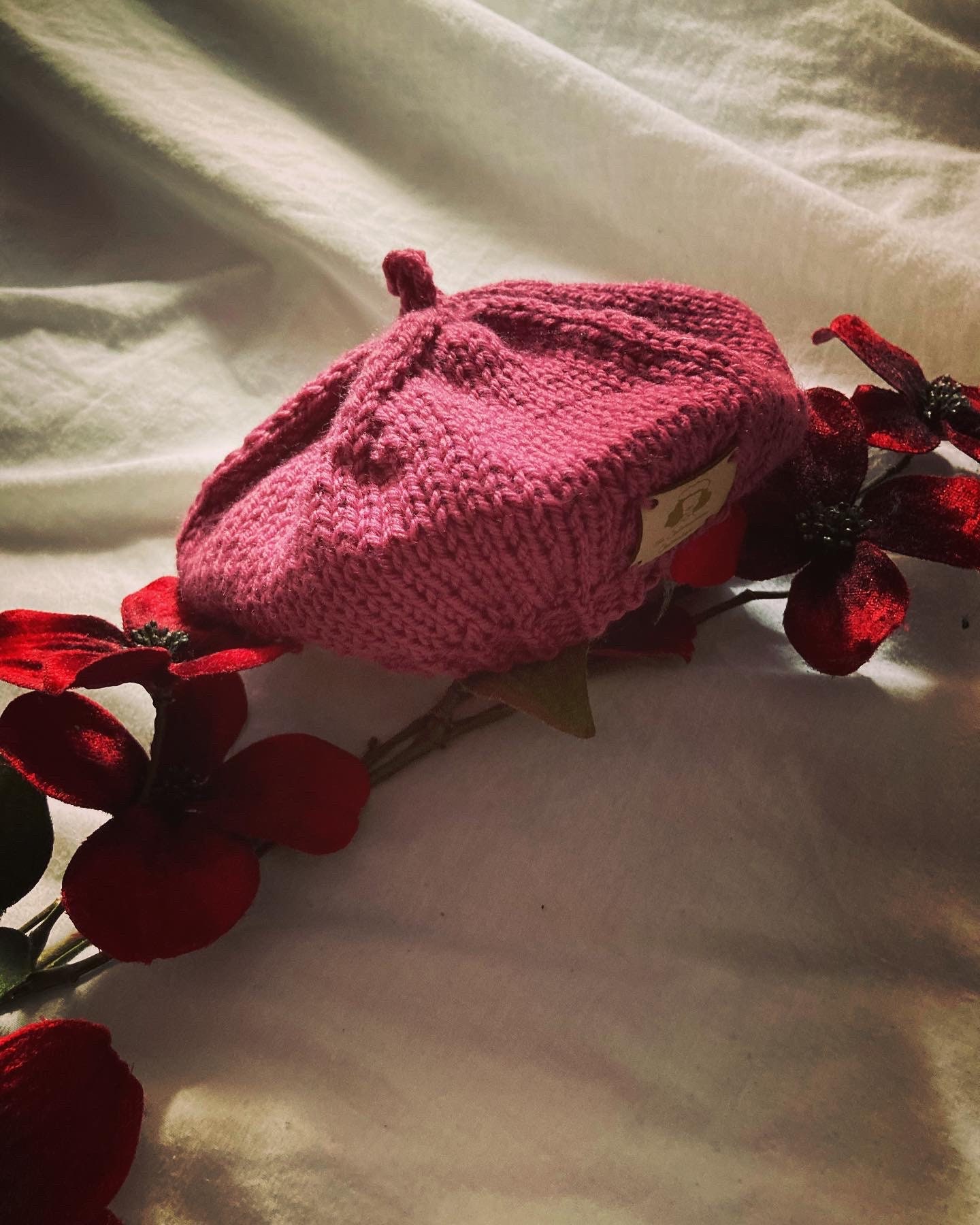 The Raspberry Baby Beret - Etsy UK